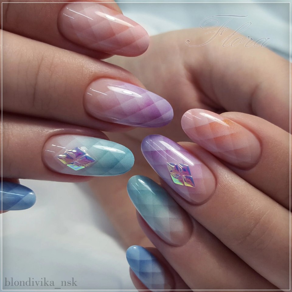 Шеллак омбре матовый