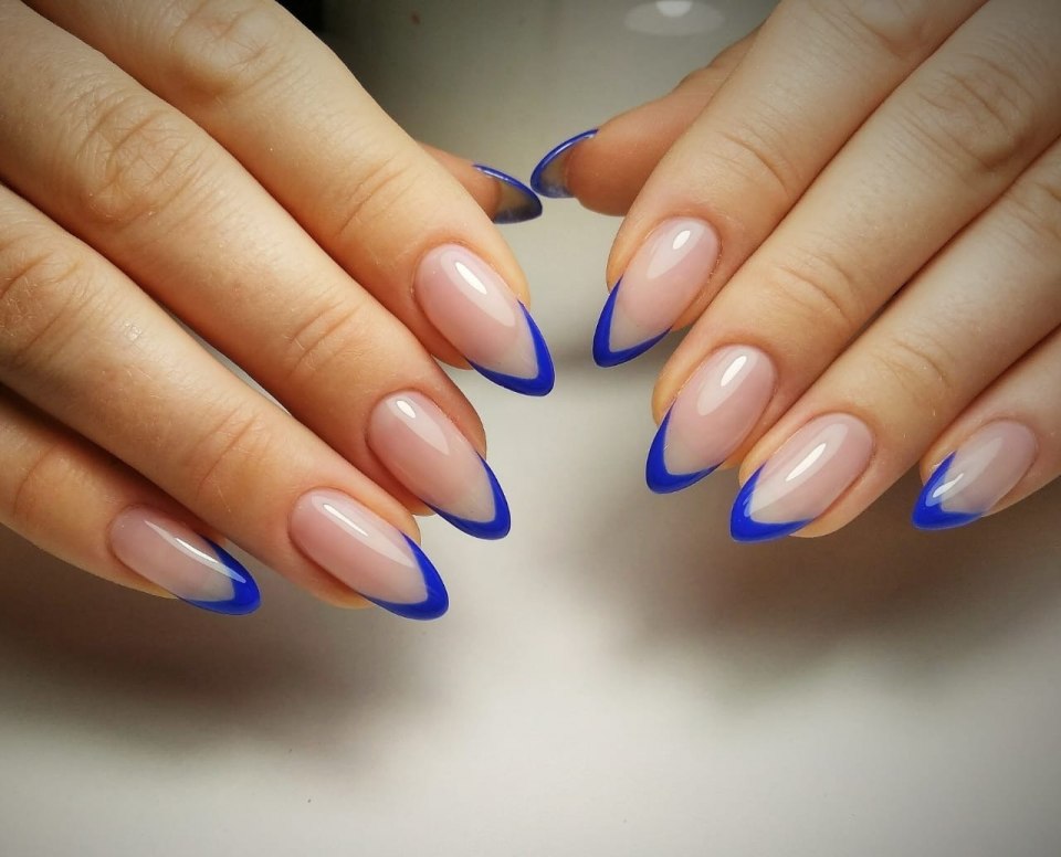 Маникюр на миндальную форму ногтей