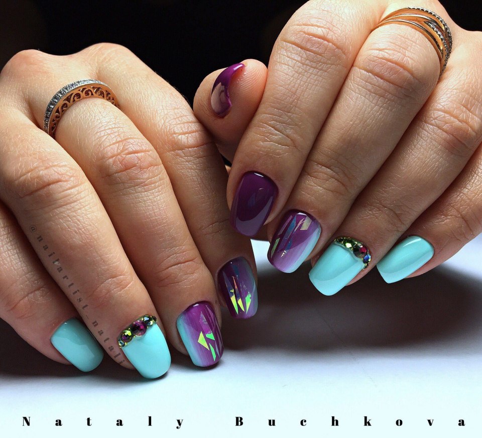 Маникюр стекло