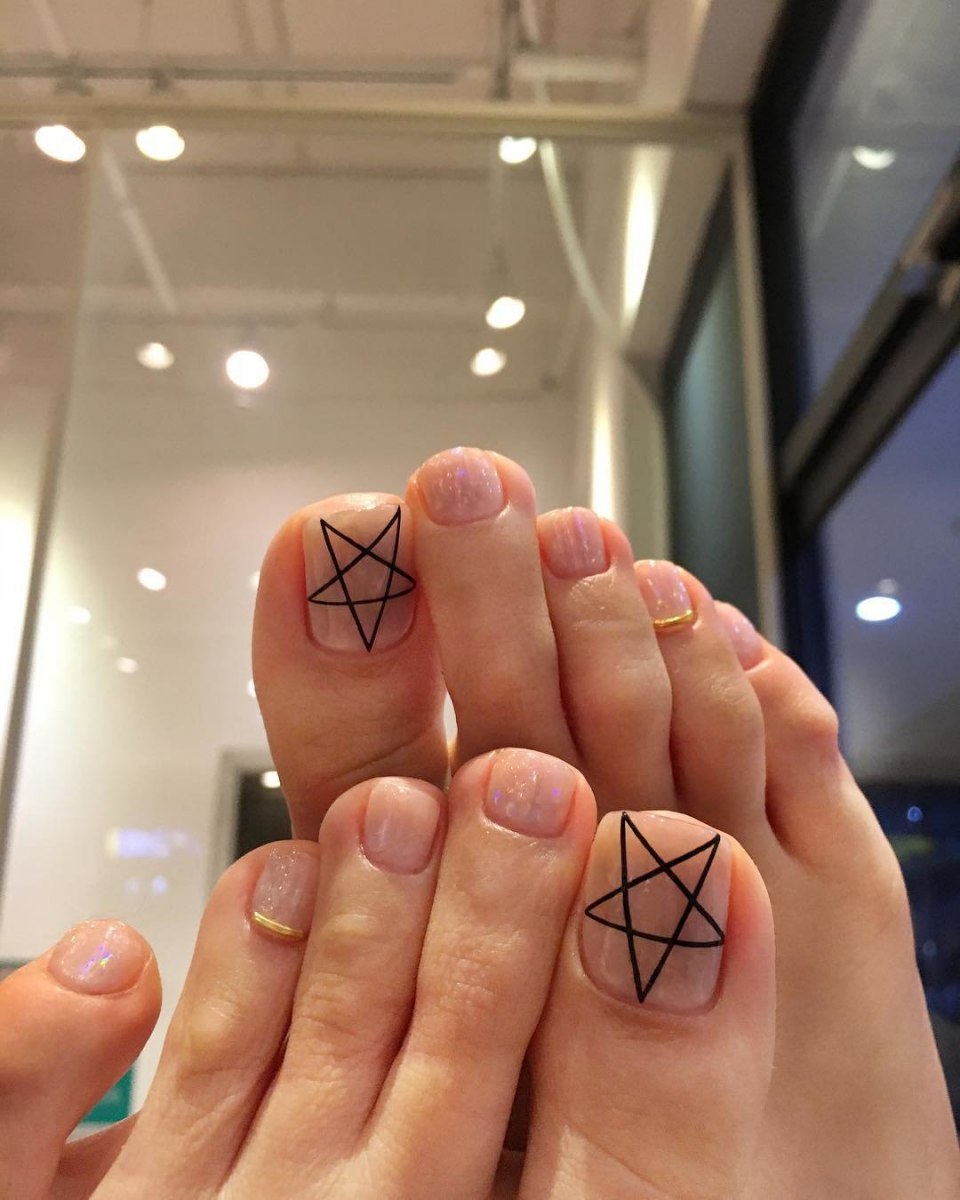 Педикюр мозаика