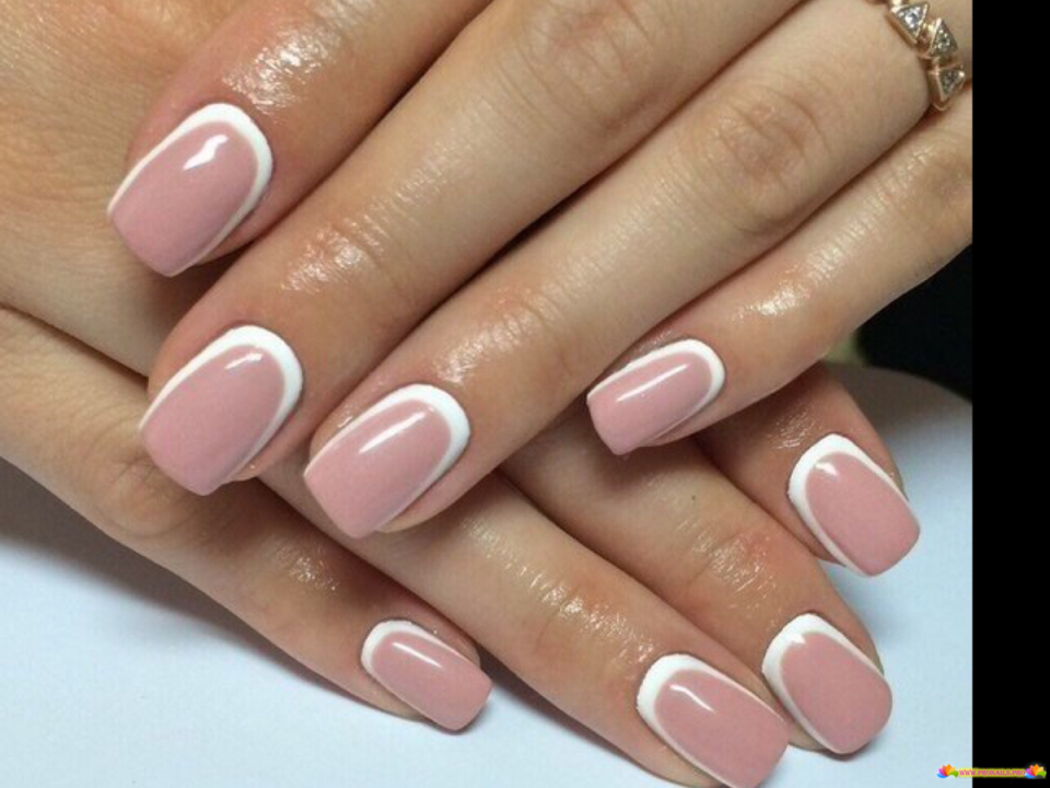 Омбре на ногтях пастельные тона