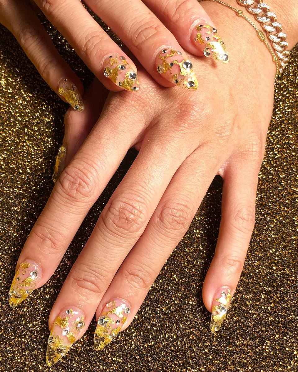 Золотистый френч