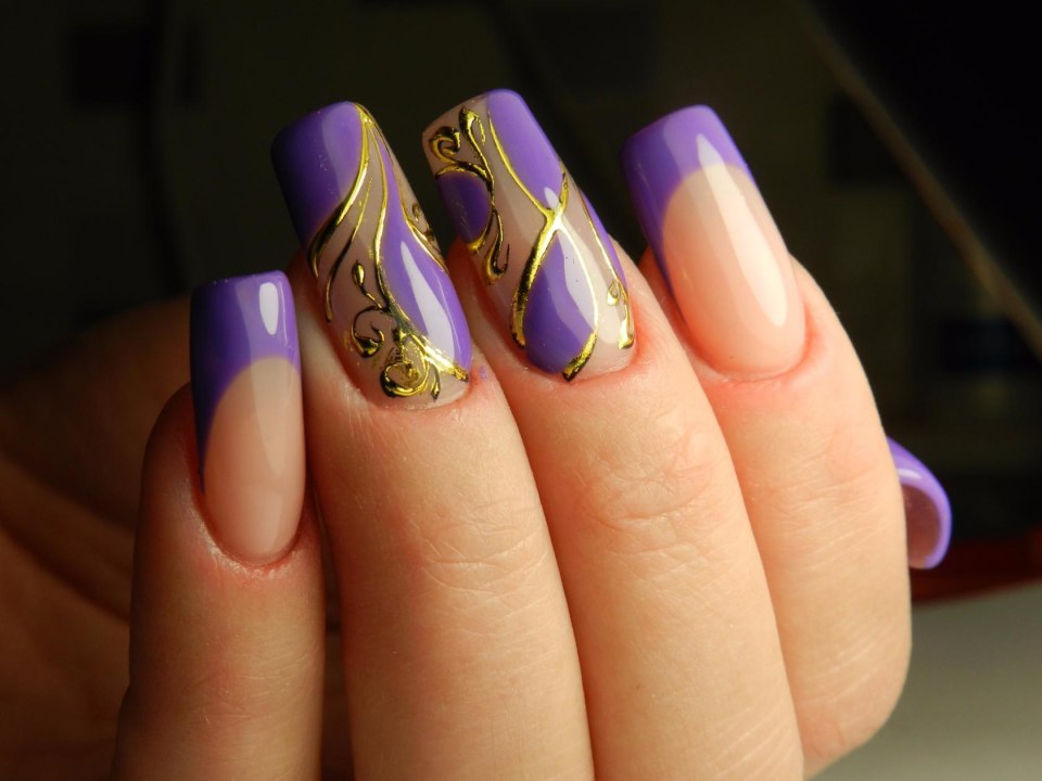 Фиолетовый френч