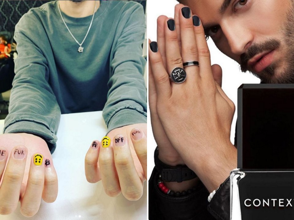 Маникюр Гарри Стайлса