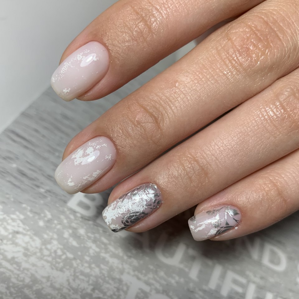 Шеллак прозрачный с блестками