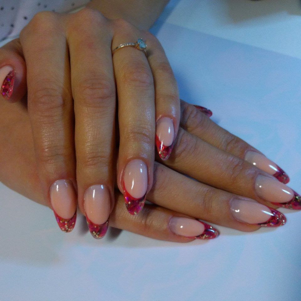 Выкладной аквариумный френч красный