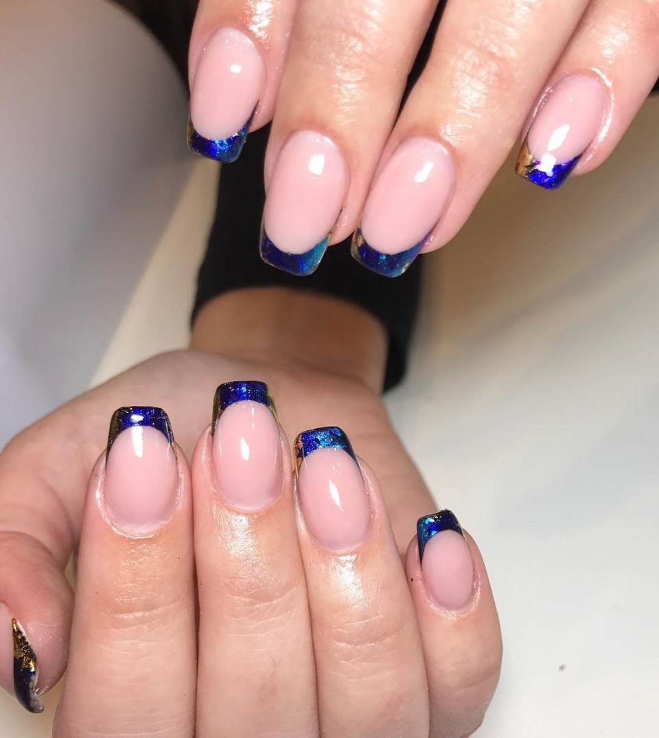 Выкладной френч сиреневый