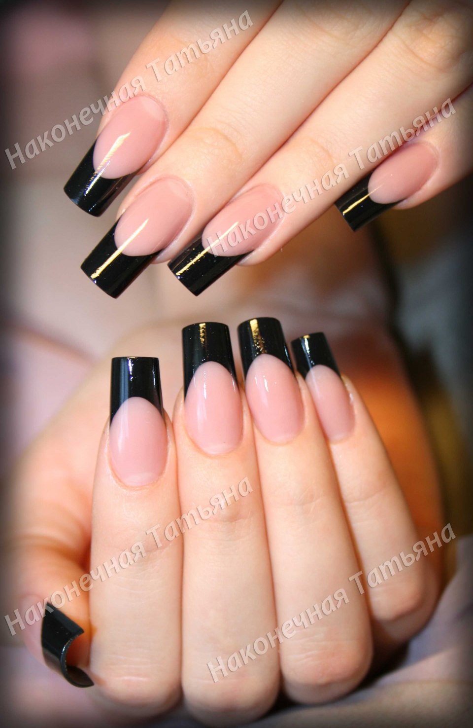 Черный широкий френч