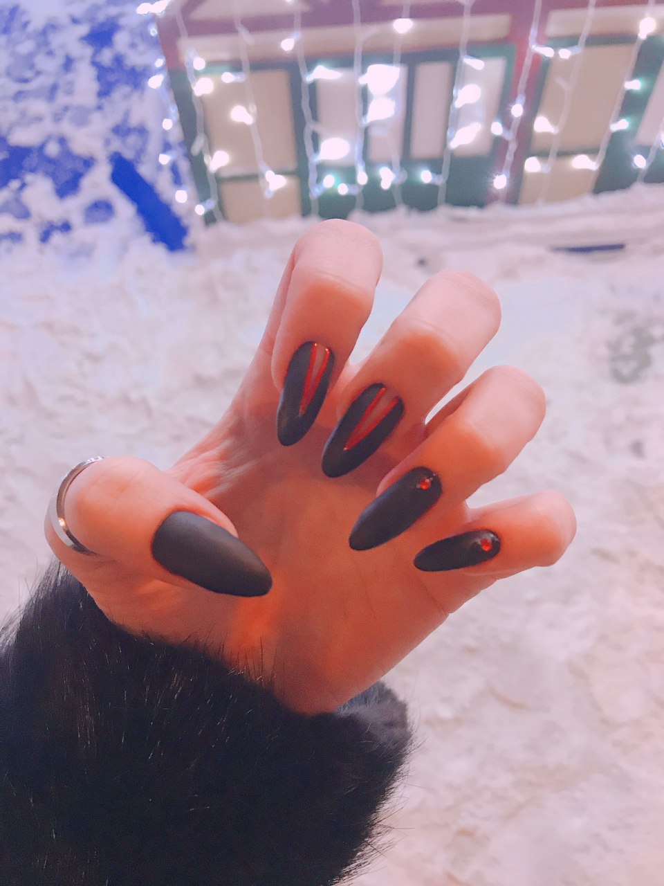 Маникюр на длинные