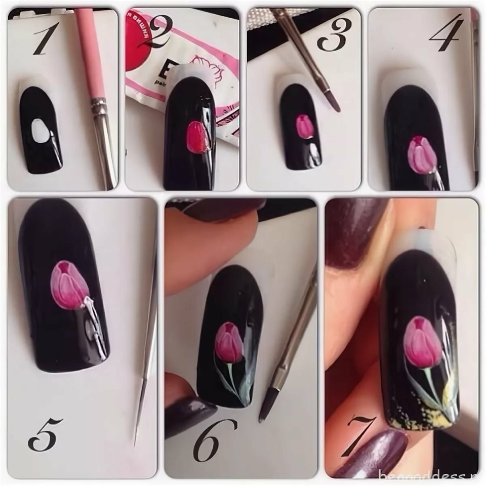 Рисование на ногтях для начинающих