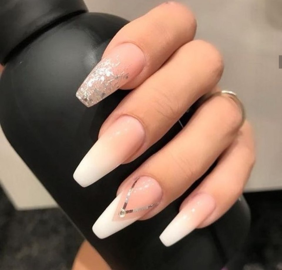 Маникюр форма балеринка