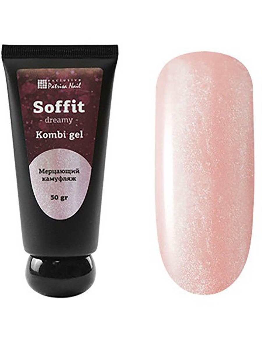 Patrisa Nail Комби гель мерцающий Soffit, 35 гр (Ballerina (светло-розовый))