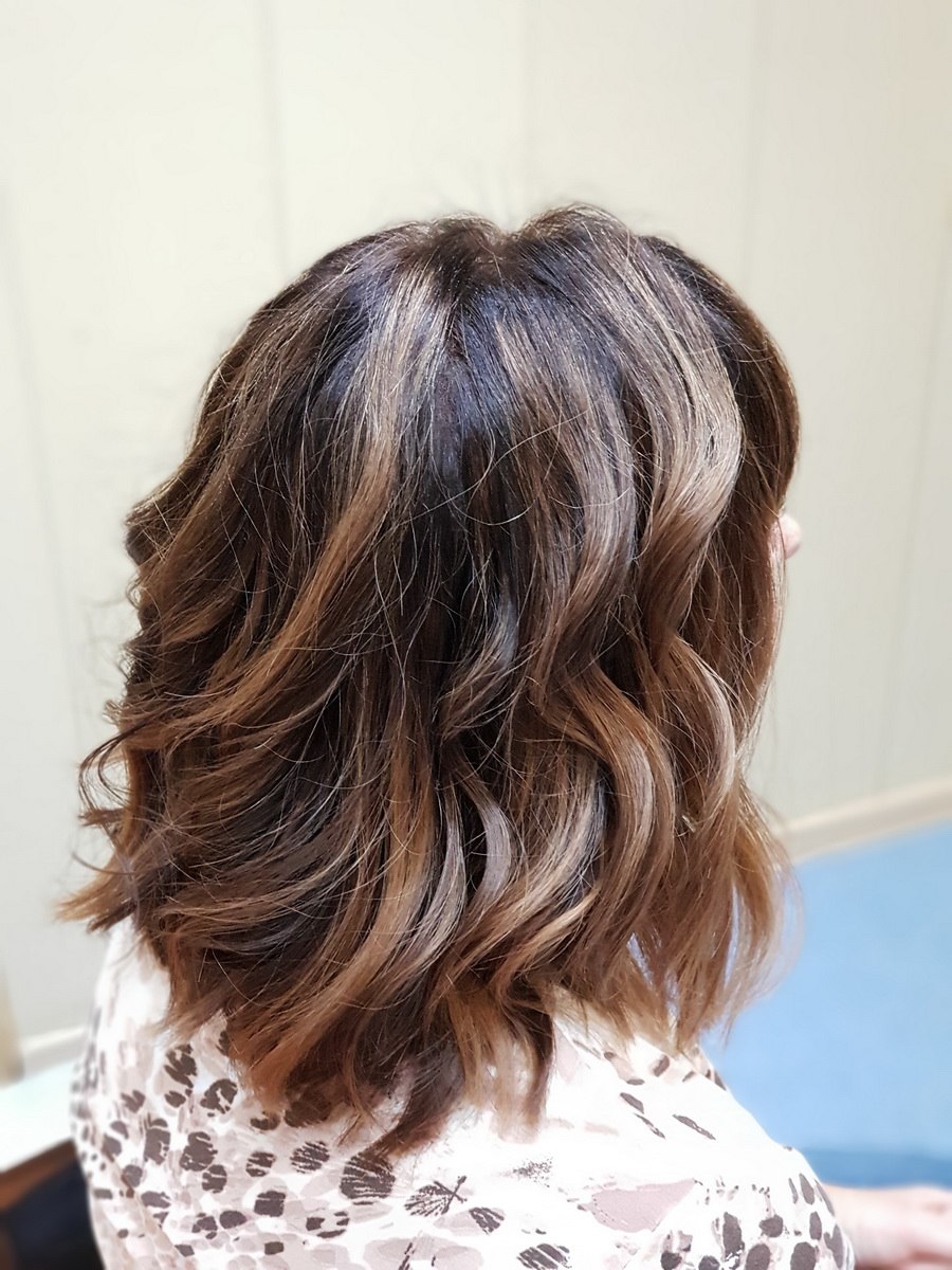 Техника балаяж на темные короткие волосы