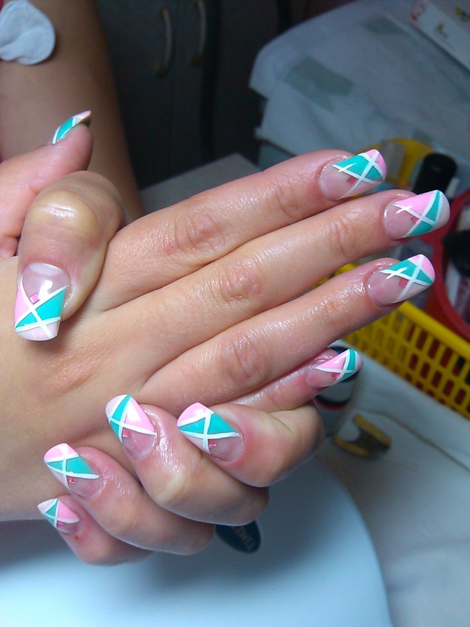 Френч двойной коралловый