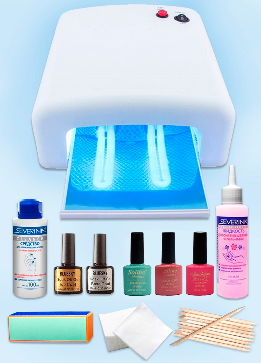 Набор для маникюра с лаками