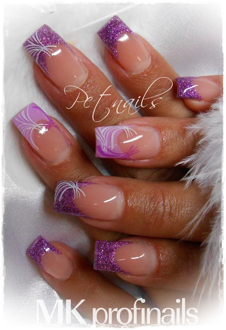 Выкладной френч сиреневый