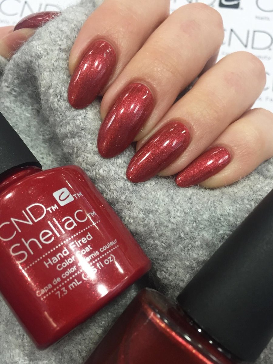 CND Shellac палитра красные