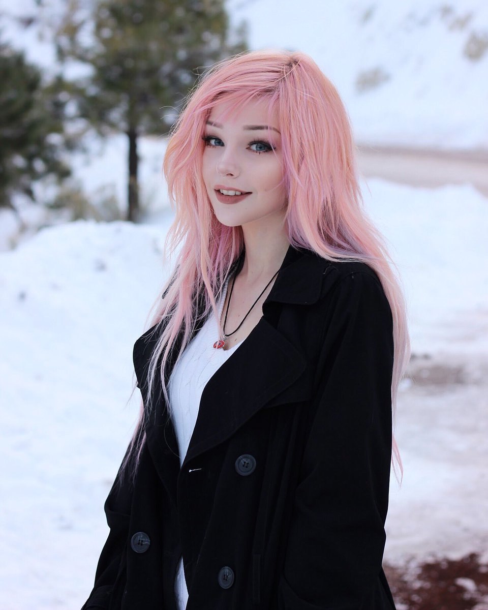 Красивые девушки с розовыми волосами - 69 фото