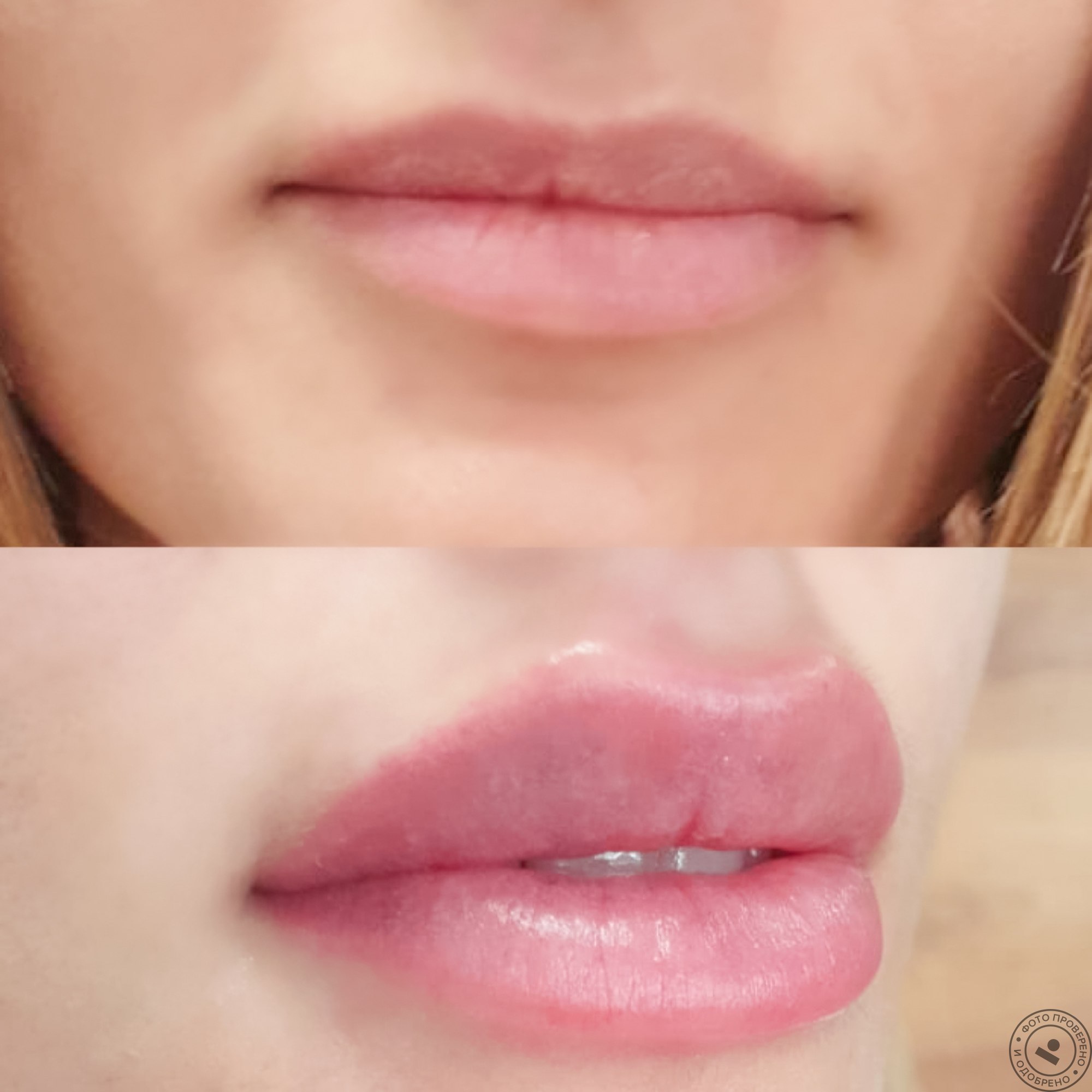 перманент акварельные губы фото до и после