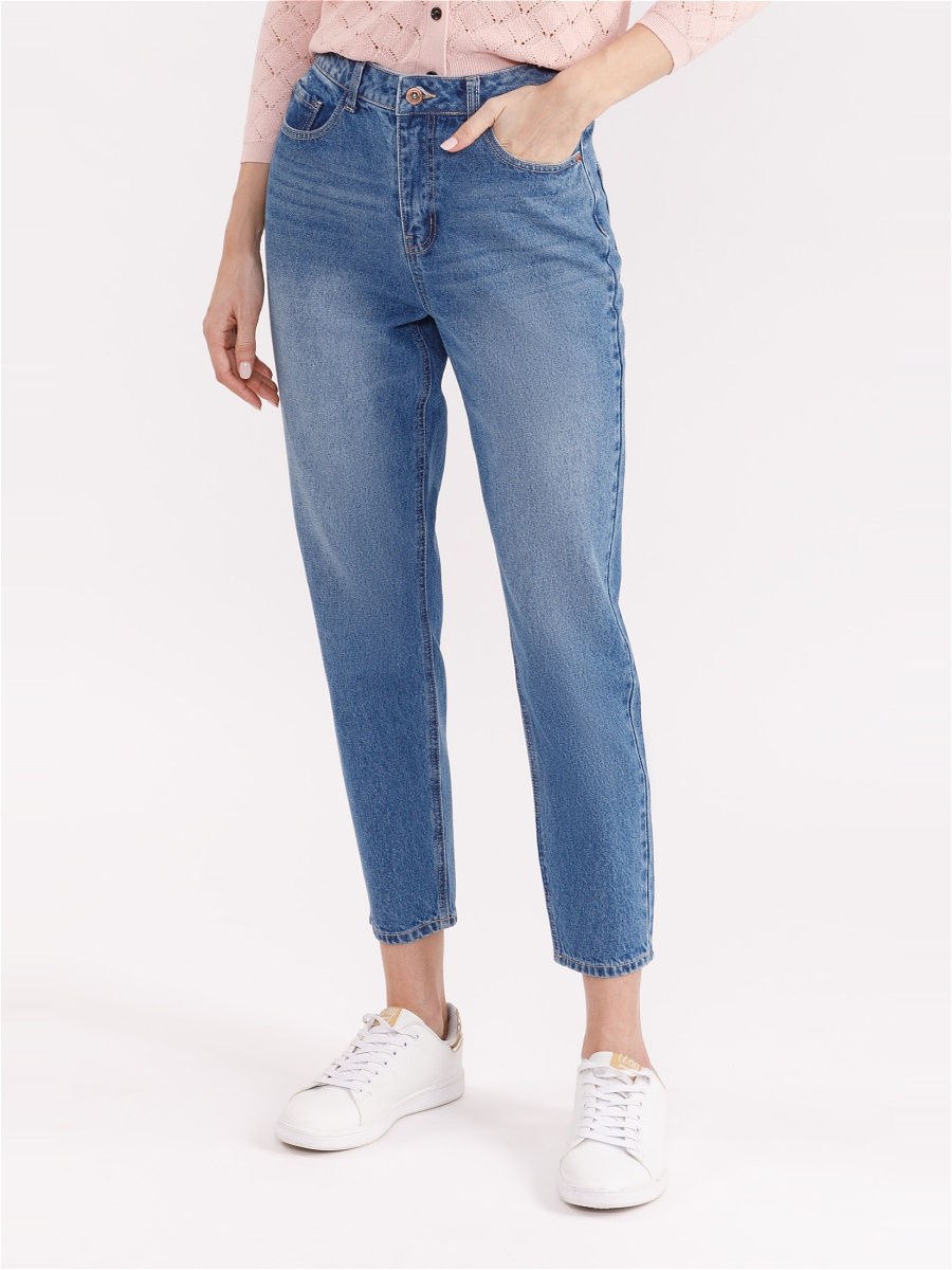 Брюки джинсовые женские con-306 mom Fit Conte
