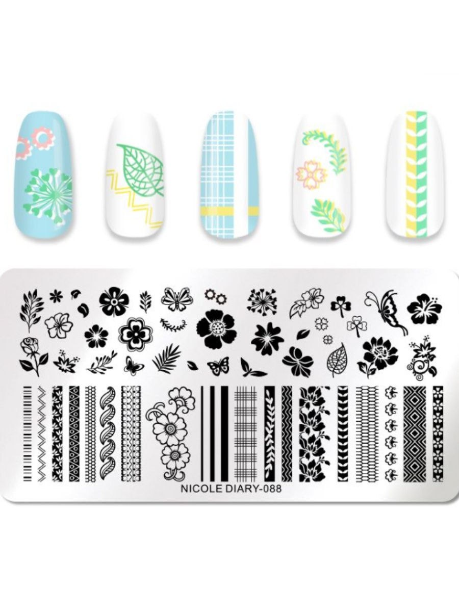 Стемпинг пластины Nicole Diary