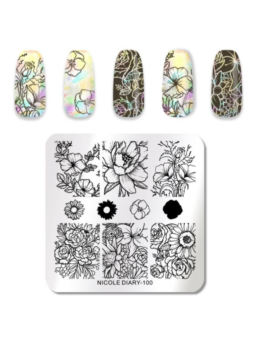 Пластина для стемпинга PNS-04 (6*12 см) parisnail