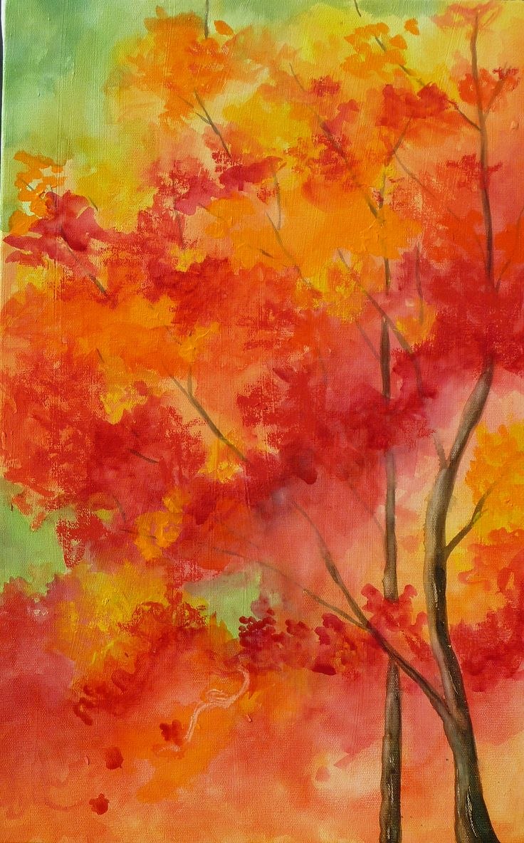 Рисование Абстрактная осень