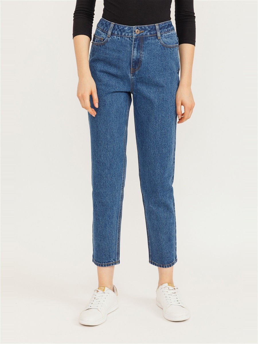 Джинсы мом фит