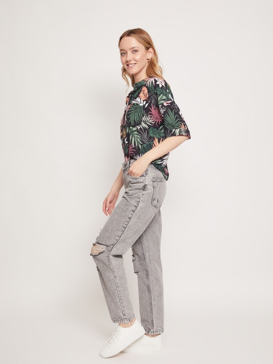 Джинсы бананы светлые