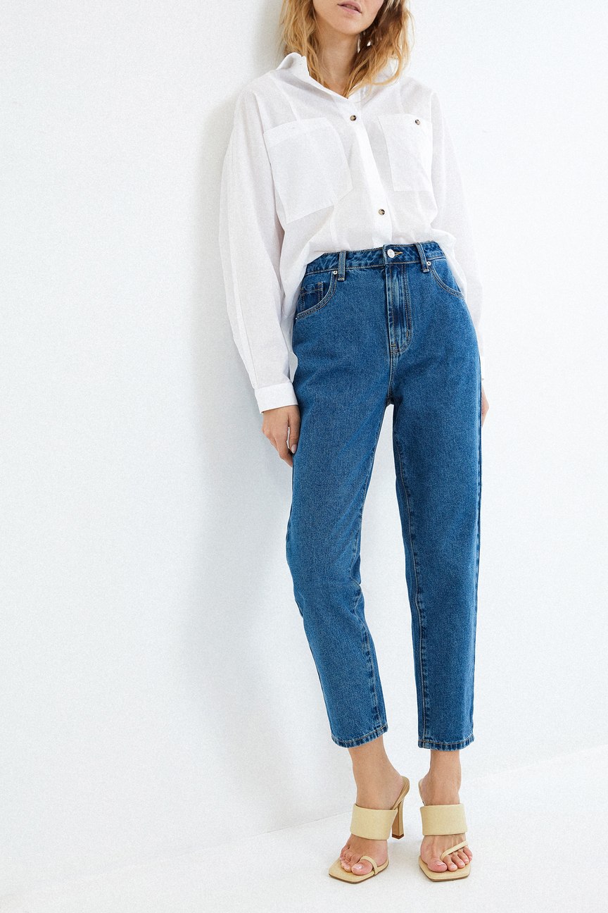 Брюки джинсовые женские con-354 mom Fit Conte