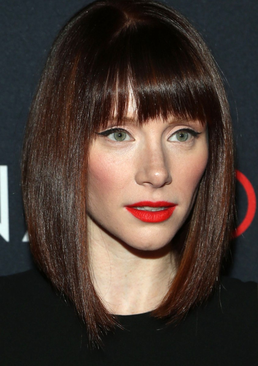 Брайс Даллас Ховард с челкой