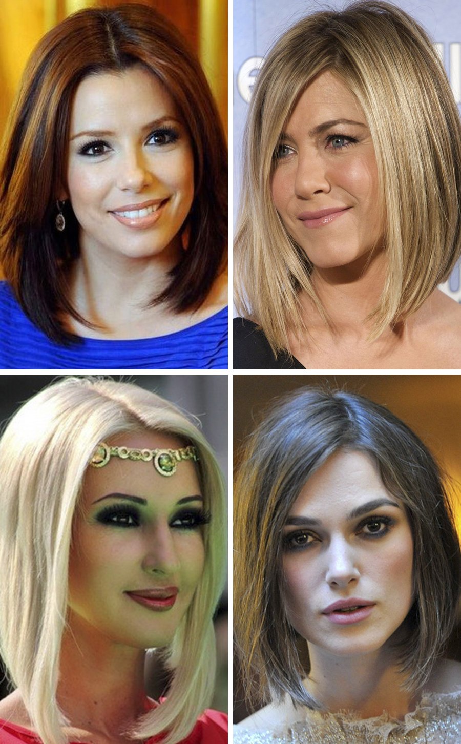 Прически на продолговатое лицо с челкой