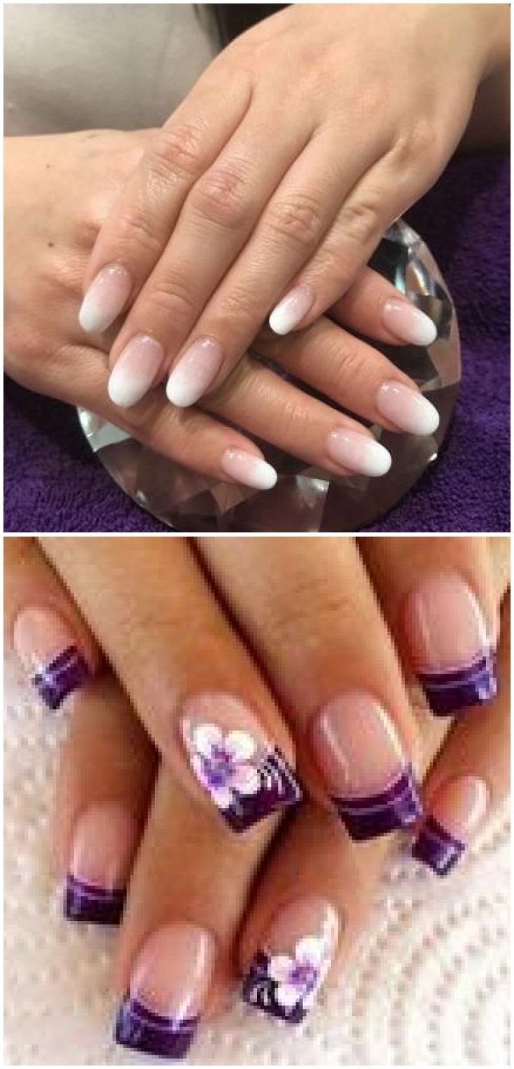 Выкладной френч сиреневый