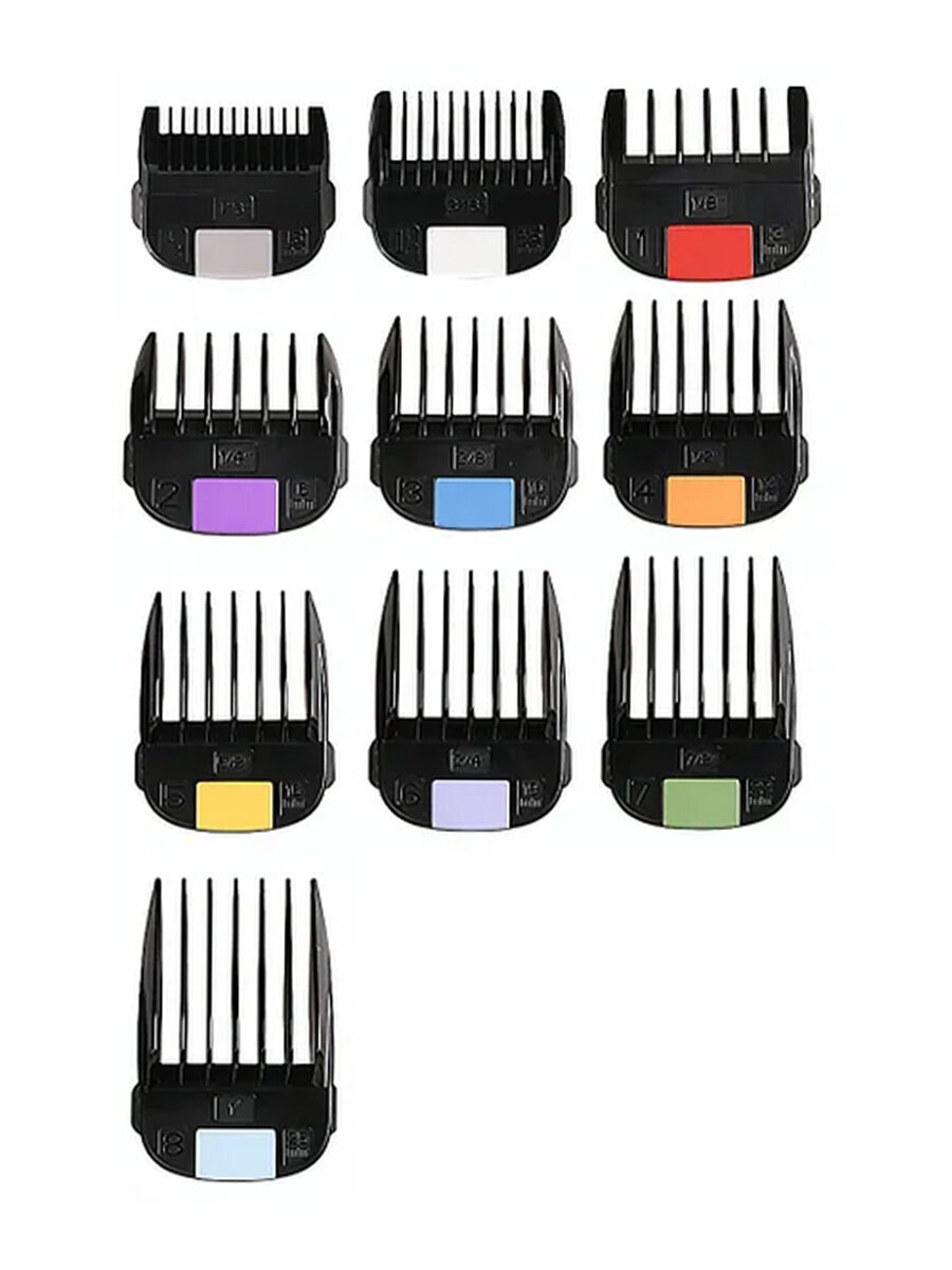 Набор насадок 8 шт(3/6/10/13/16/19/22/25) на машинки для стрижки волос Fresh Fade HS 32639