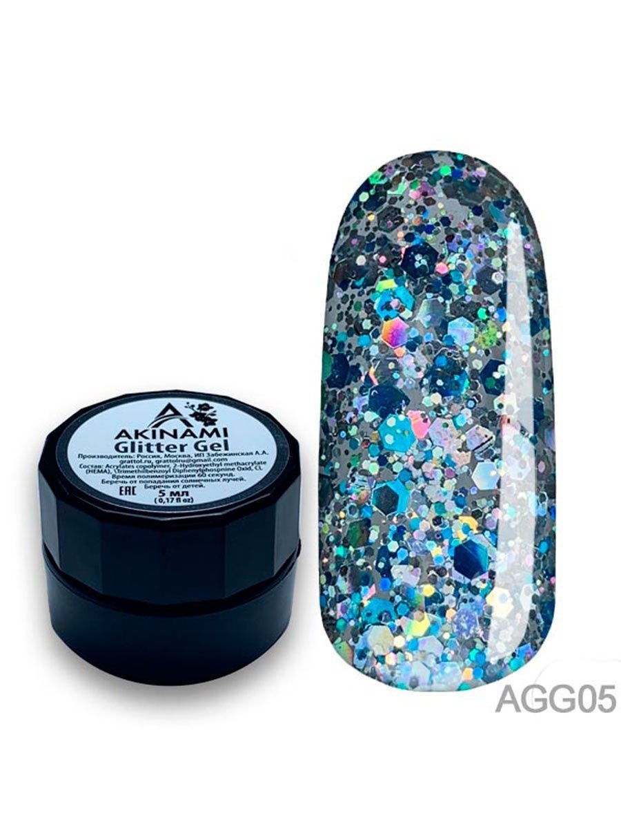 Глиттер-гель Akinami