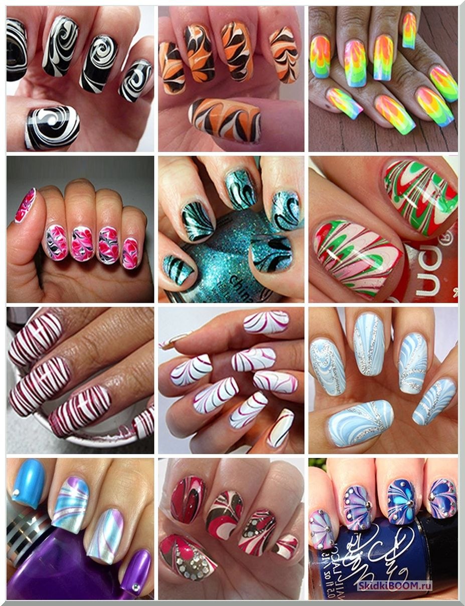 Интересные узоры на ногтях