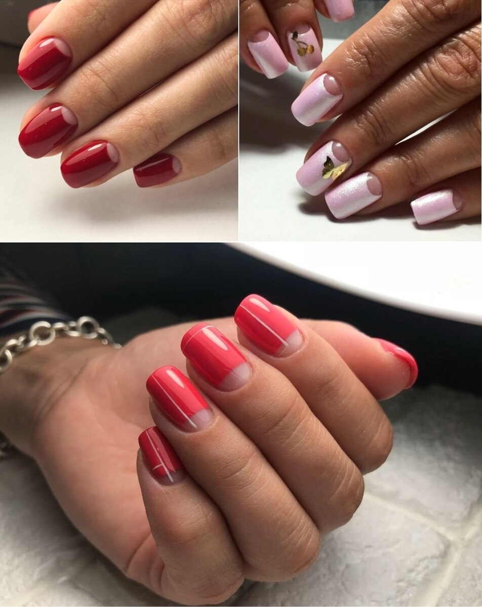 Маникюр с лунками 2021