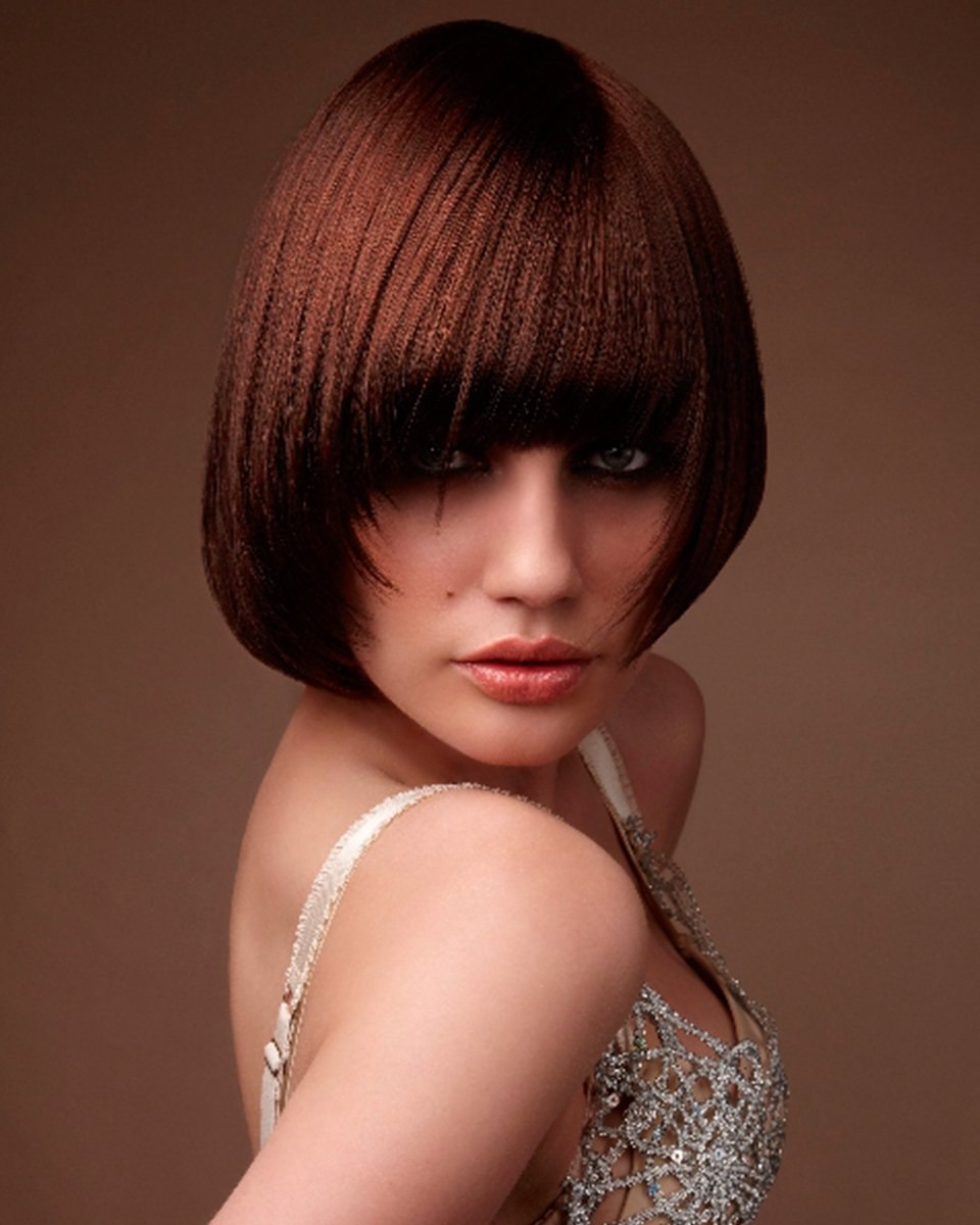 Стрижка Мирей Матье сессон