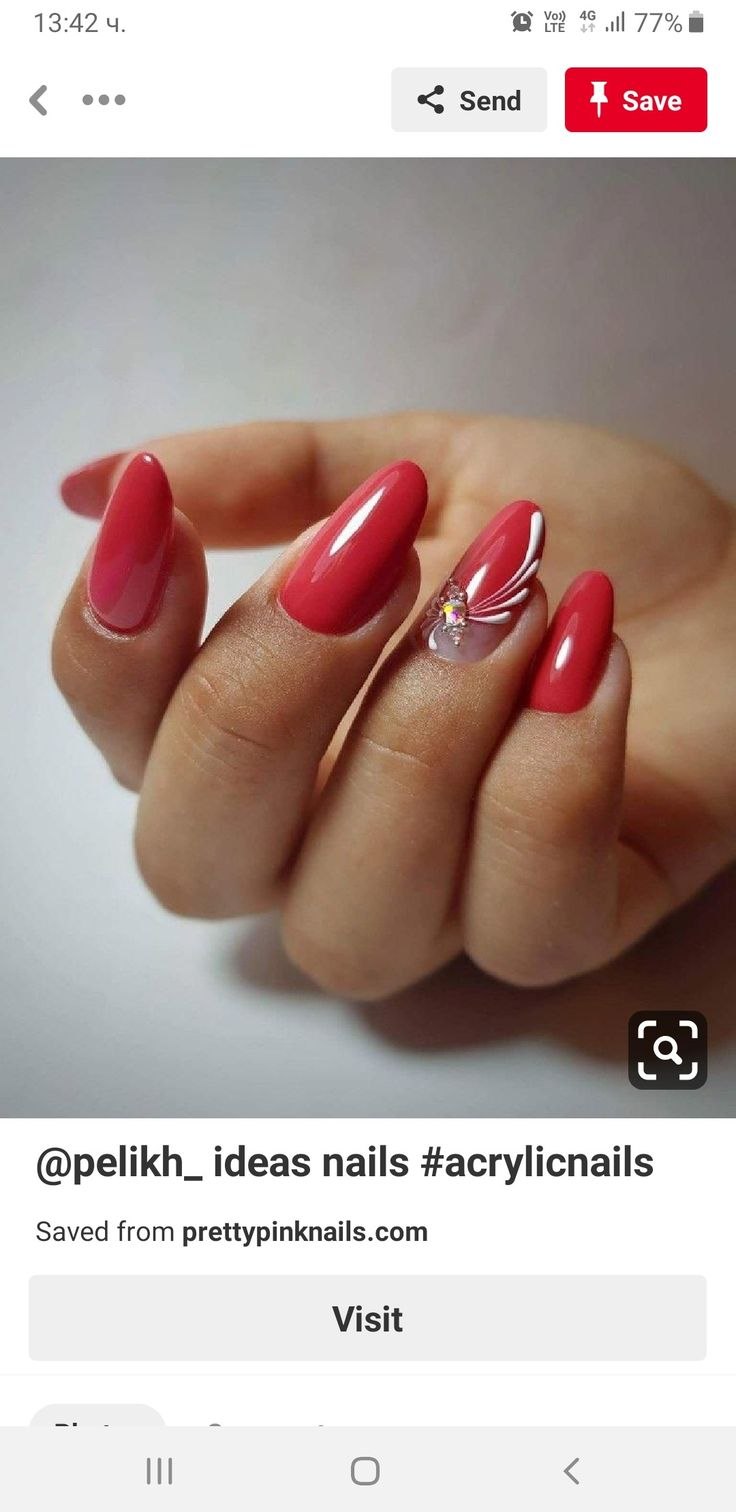 Красные ногти