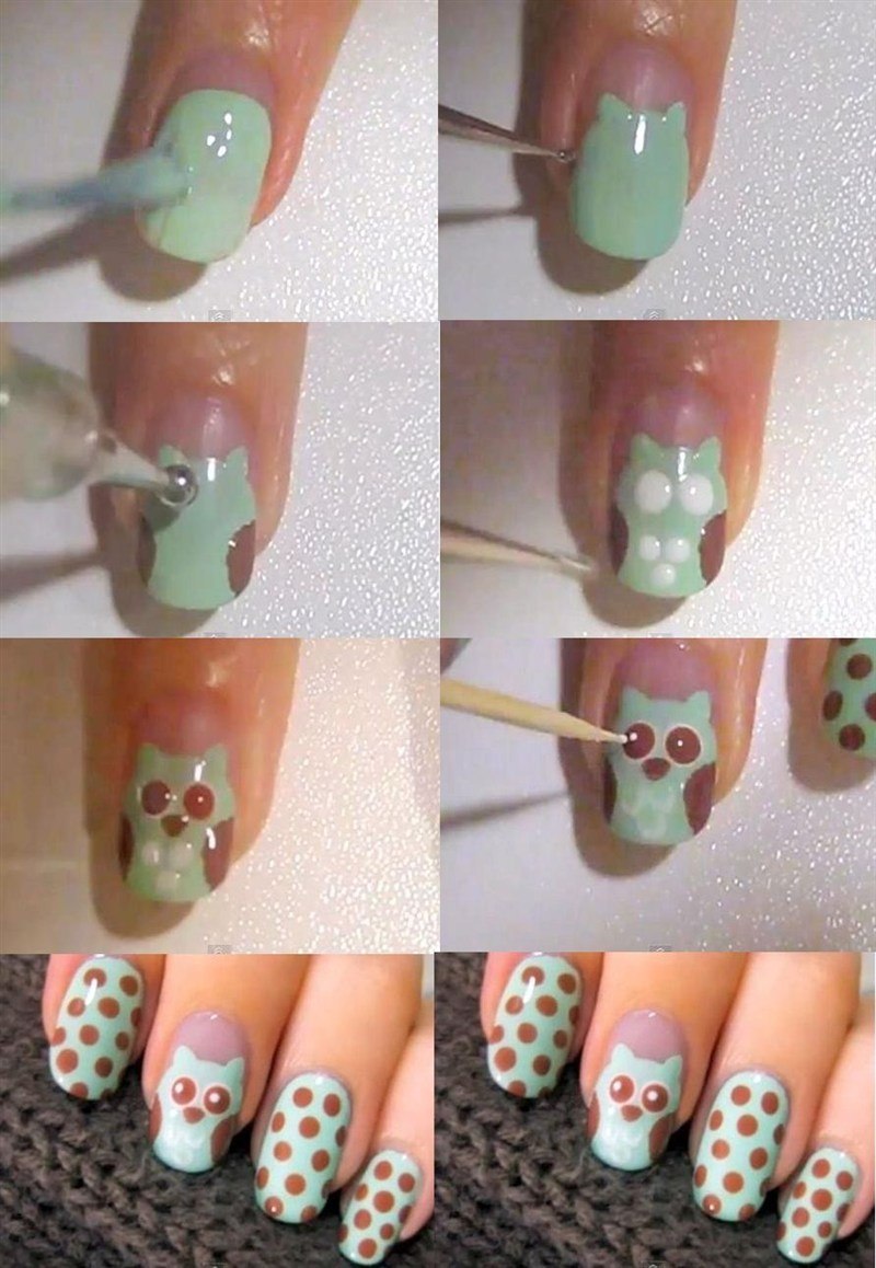 Рисунки на ногтях для начинающих