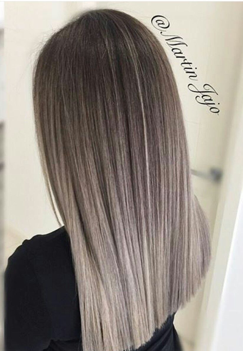 Темно-пепельный цвет волос прямые волосы