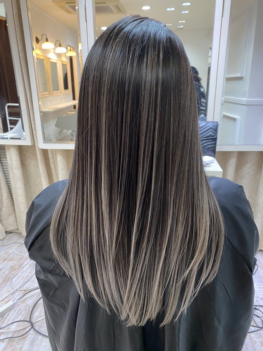 Мелирование шатуш балаяж