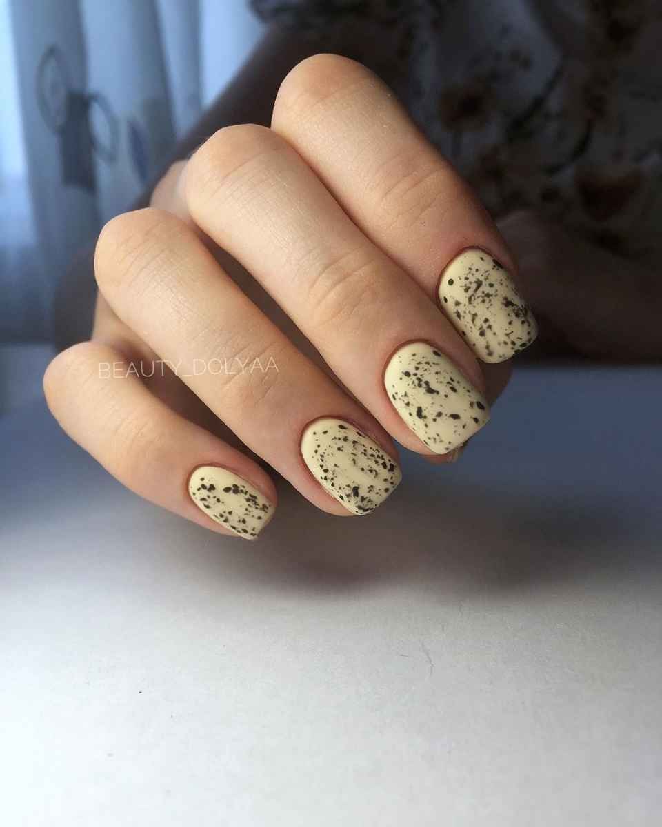 Маникюр перепелиное яйцо