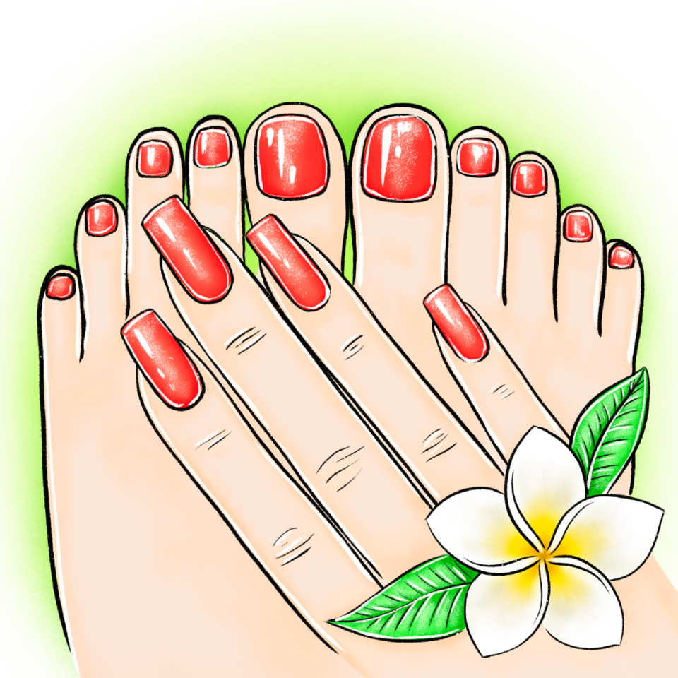 Маникюр педикюр клипарт