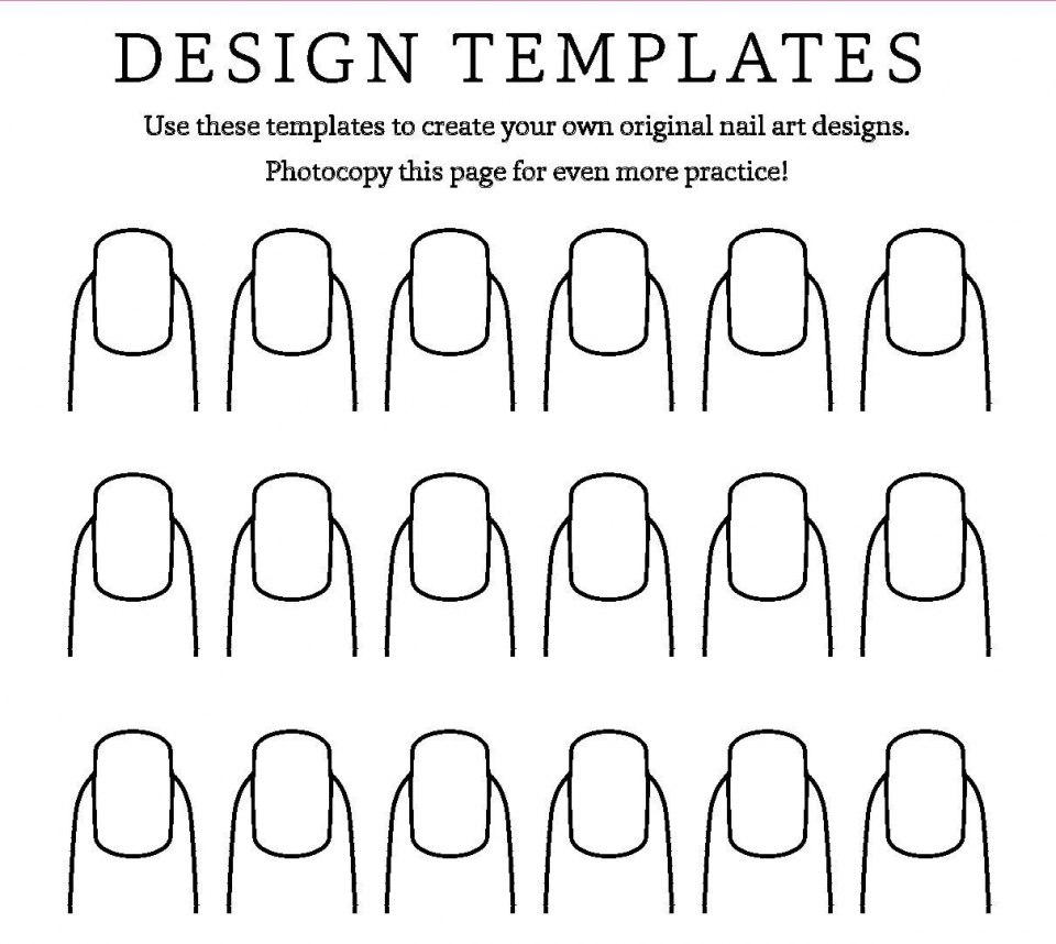 Макеты ногтей для рисования