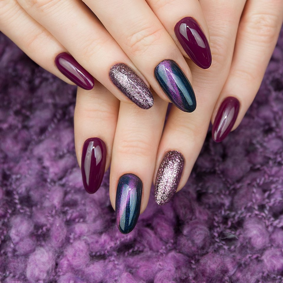 Дизайн ногтей кошачий глаз