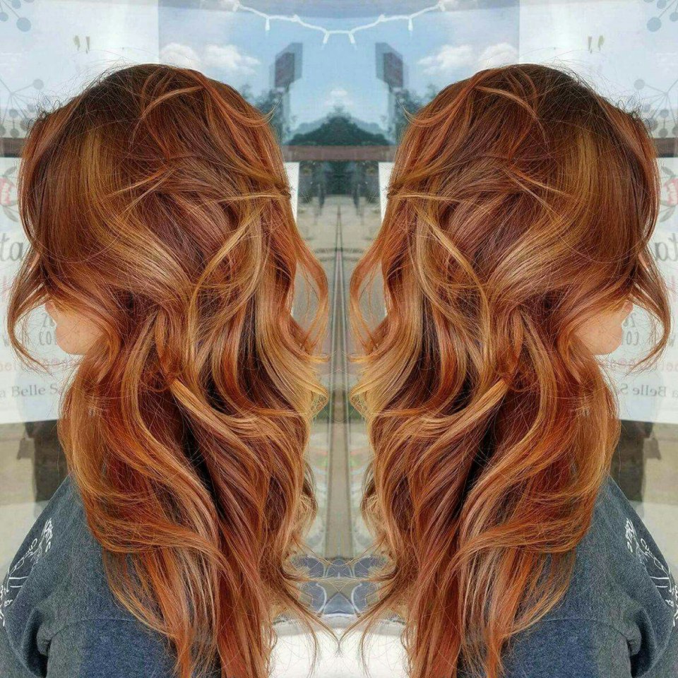 Peach hair омбре