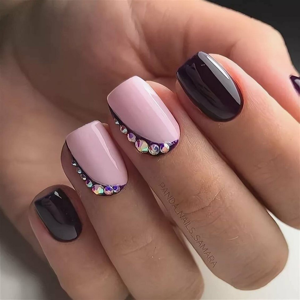 Маникюр на очень короткие ногти