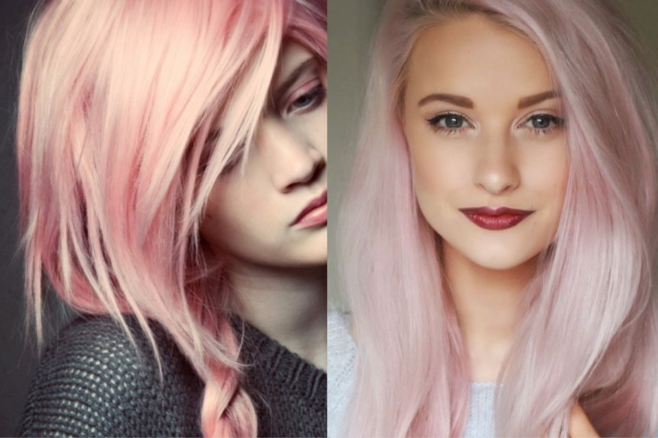 Long Pink hair