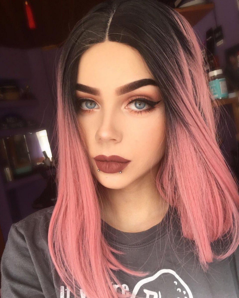 Pink hair Ombre